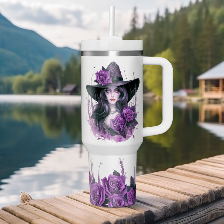 Halloween Witch In A World Full Of Princesses Be A Witch 40oz Tumbler 5D Printed
