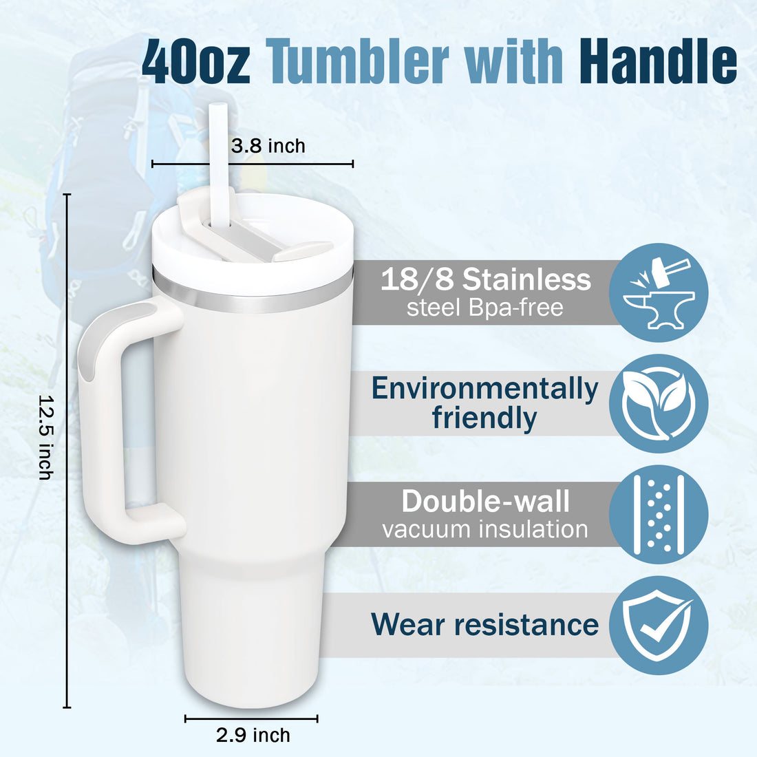 Highland Cows 40oz Tumbler With Handle Sleeve – Drink Handlers